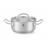 Alacsony lábas - fedéllel, HENDI, Kitchen Line, 1,4L, ⌀160x(H)75mm