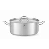 Alacsony lábas - fedéllel, HENDI, Kitchen Line, 7,3L, ⌀280x(H)120mm