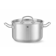 Közepes fazék- fedővel, HENDI, Kitchen Line, 3,5L, ⌀200x(H)115mm