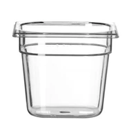 GN edény 1/6, HENDI, Profi Termékcsalád, GN 1/6, 2,4L, Átlátszó, 176x162x(H)150mm