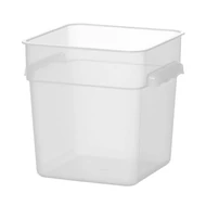 Ételkonténer mércés jelzéssel, HENDI, 7,6L, 235x235x(H)230mm