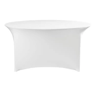 Bárasztal terítő, kerek, HENDI, 810996, Fehér, ⌀1500x(H)760mm