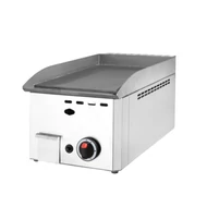 Rostlap gázüzemű snack 33 cm széles sima felülettel 4 kW