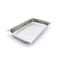 Maxima Gasztronorm tartály 1/1 GN - Perforált - 6,5cm mély - 53 x 32,5cm - Rozsdamentes acél