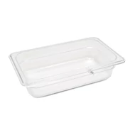 Maxima Gasztronorm tartály 1/4 GN - 6,5cm mély - 26,5 x 16,2 cm - Polikarbonát