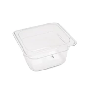 Maxima Gasztronorm tartály 1/6 GN - 10cm mély - 17,6 x 16,2 cm - Polikarbonát