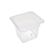 Maxima Gasztronorm tartály 1/6 GN - 15cm mély - 17,6 x 16,2 cm - Polikarbonát