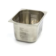 Maxima Gasztronorm tartály 1/2 GN - perforált - 20cm mély - 32,5 x 26,5cm - rozsdamentes acél