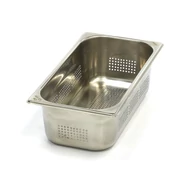 Maxima Gasztronorm tartály 1/3 GN - Perforált - 10cm mély - 32,5 x 17,6cm - Rozsdamentes acél