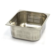 Maxima Gasztronorm tartály 2/3 GN - Perforált - 15cm mély - 32,5 x 35,4cm - Rozsdamentes acél