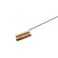 Erősített kefe, sárgaréz sörtékkel - 150 cm-es nyéllel