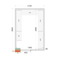 Tefcold CR WD Hűtőkamra panel 80 mm – 11.24 m³