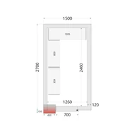 Tefcold Polcrendszer hűtő/fagyasztó/sokkoló kamrába