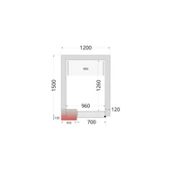 Tefcold CR Hűtőkamra panel 120 mm – 2.37 m³