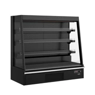 Tefcold Galaxy+ Fekete HC Szupermarket többpolcos hűtő – 360 L - Éjszakai roló
