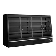 Tefcold Galaxy+ Fekete Szupermarket többpolcos hűtő – 720 L – Nyíló üvegajtók