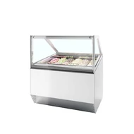 Tefcold Ventillációs fagyipult – 118 L – fehér - 12 tégely