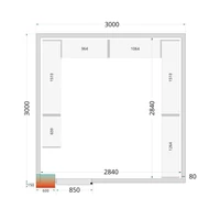 Tefcold CR WD Hűtőkamra panel 80 mm – 16.45 m³