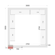Tefcold Polcrendszer hűtő/fagyasztó/sokkoló kamrába