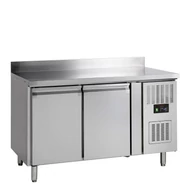 Tefcold Hűtött munkaasztal – 2 ajtós, oldalsó kompresszor – rozsdamentes (inox)