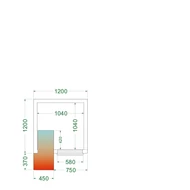 Tefcold Hűtőkamra – 2.2 m³
