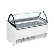 Tefcold Ventillációs fagyipult – 325 L – fehér - 13 tégely
