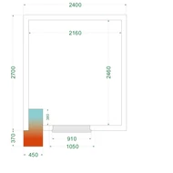 Tefcold Fagyasztókamra - 	10.41 m³