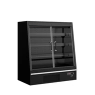 Tefcold Galaxy+ Fekete Szupermarket többpolcos hűtő – 360 L – 2 ajtós