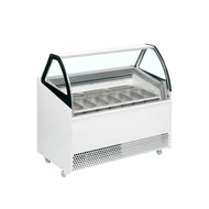 Tefcold Ventillációs fagyipult – 255 L – fehér - 10 tégely