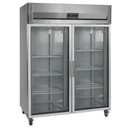 Tefcold Álló üveges hűtő – 1325 L – rozsdamentes (inox)