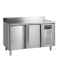 Tefcold Rozsdamentes hűtött munkaasztal - 2 ajtós