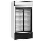 Tefcold Kétajtós bemutató hűtő – 524 L –  reklámfelülettel