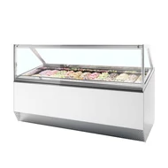 Tefcold Ventillációs fagyipult – 241 L – fehér - 24 tégely