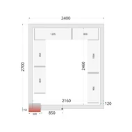 Tefcold CR WD Hűtőkamra panel 120 mm – 10.41 m³