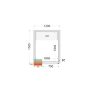 Tefcold CR NF Hűtőkamra panel 80 mm – 2.84 m³