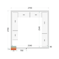 Tefcold Polcrendszer hűtő/fagyasztó/sokkoló kamrába