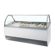 Tefcold Ventillációs fagyipult – 241 L – fehér - 24 tégely