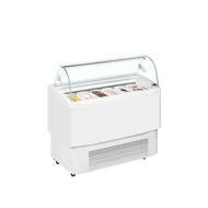 Tefcold Ventillációs fagyipult – fehér - 6+6 tégely