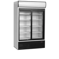 Tefcold Kétajtós bemutató hűtő – 645 L –  reklámfelülettel