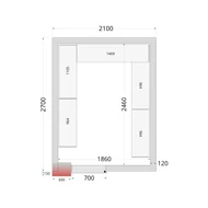 Tefcold Polcrendszer hűtő/fagyasztó/sokkoló kamrába
