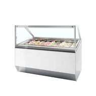 Tefcold Ventillációs fagyipult – 181 L – fehér - 18 tégely