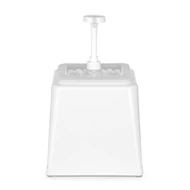 Szószadagoló szivattyúval, HENDI, 2,5L, Fehér, 230x210x(H)250mm