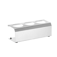 Adagoló flakon állvány, 3 lyuk ø 50 mm, 229x90x(H)78mm