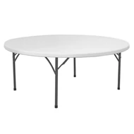 Büfé asztal kerek összehajtható 1520x740 mm
