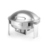 kerek Chafing edény szatén fényezéssel - 6 l465x420x320 mm