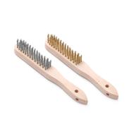 Sárgaréz és rozsdamentes acél drótkefe készlet - 2 db - 290 mm