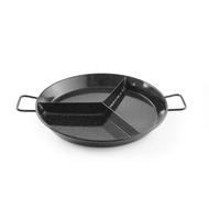 Zománcozott paella serpenyő rekeszekkel - o 43 cm