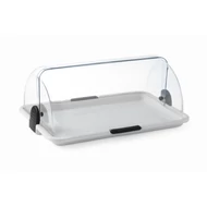 Bemutatótálca rolltop fedővel - 465x310x190 mm