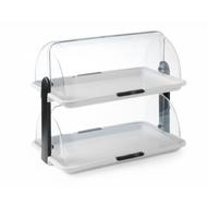 Bemutatótálca rolltop fedővel - 465x310x410 mm