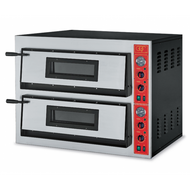 GGF 4+4-es pizzakemence, körbe samottos